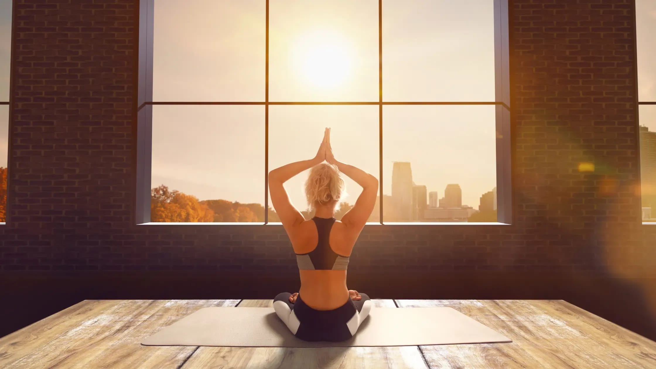 Woman doing yoga