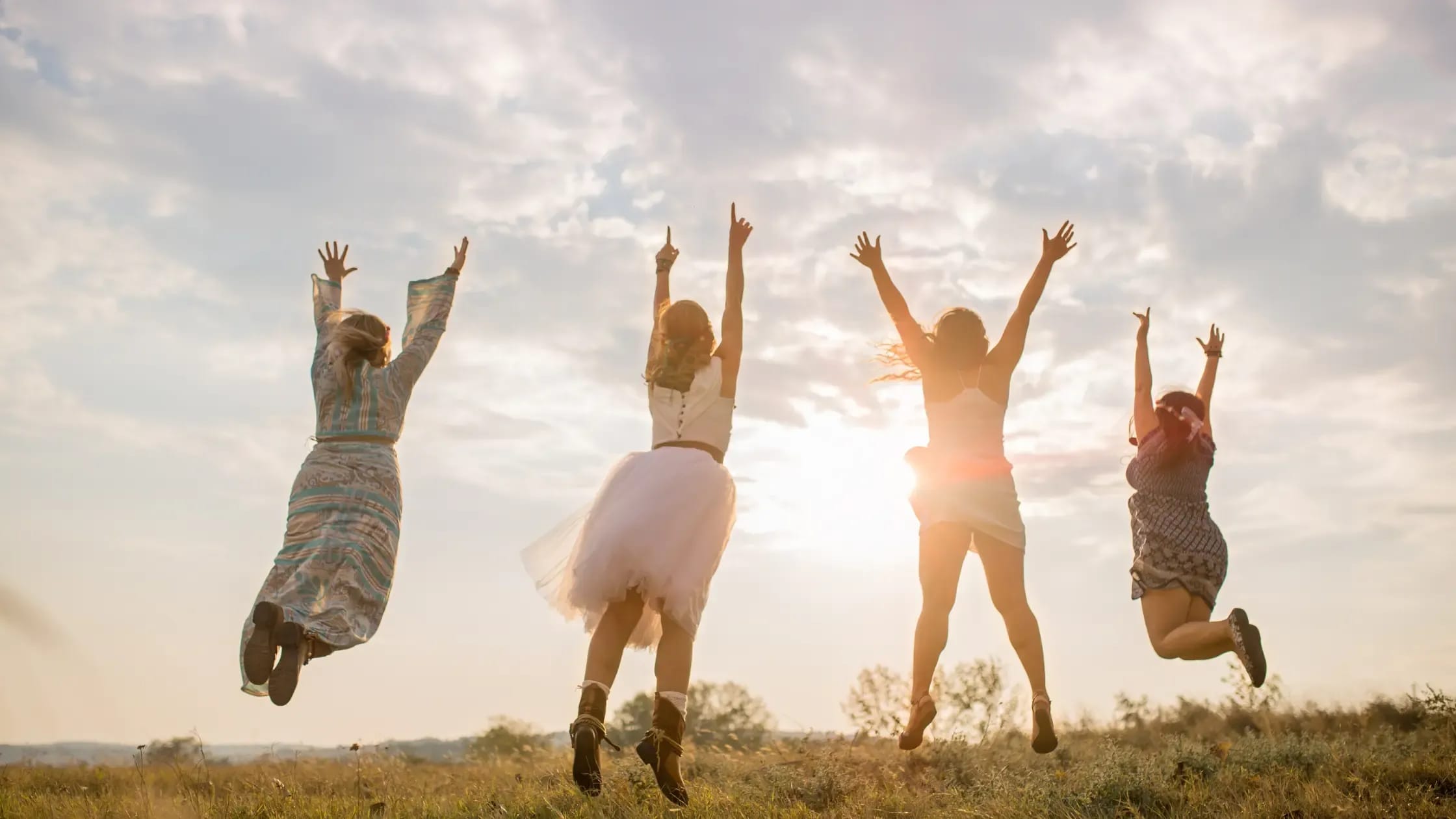 Women Jumping